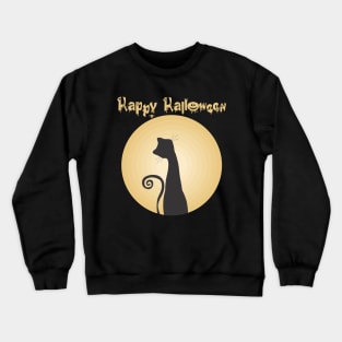 Happy Halloween cat Crewneck Sweatshirt